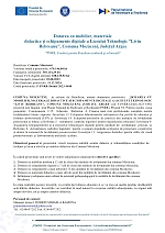 Dotarea cu mobilier, materiale didactice și echipamente digitale a Liceului Tehnologic ”Liviu Rebreanu”, Comuna Mozăceni, Județul Argeș