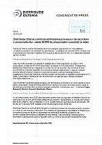 Comunicat de presa nr. 1849 din 28.02.2025 - Distribuție Oltenia continua optimizarea procesului de racordare a prosumatorilor: peste 35.000 de prosumatori conectați la rețea