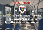 INFORMARE privind Programul Județean de Transport Persoane prin Curse Regulate