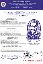 Festivalul Internațional de Muzică Corală și Instrumentală „D.G. KIRIAC” - Ediția a XXXII-a 26 - 29 iunie 2025 | Pitești • Topoloveni • Mioveni